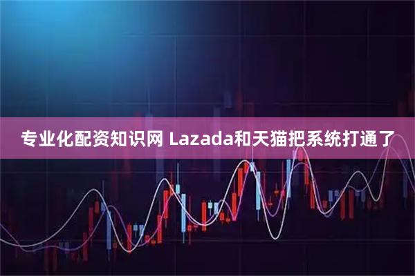 专业化配资知识网 Lazada和天猫把系统打通了
