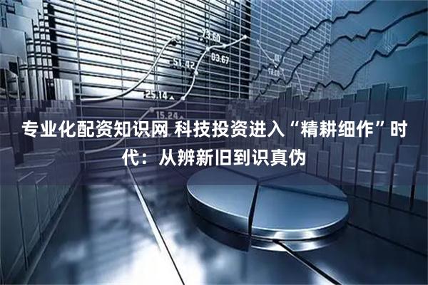 专业化配资知识网 科技投资进入“精耕细作”时代：从辨新旧到识真伪